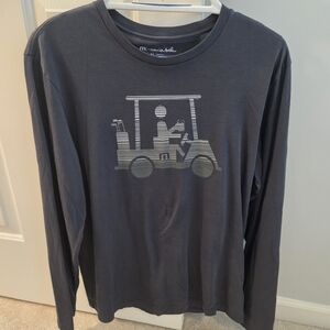Travis Mathew Charcoal Long Sleeve Tee